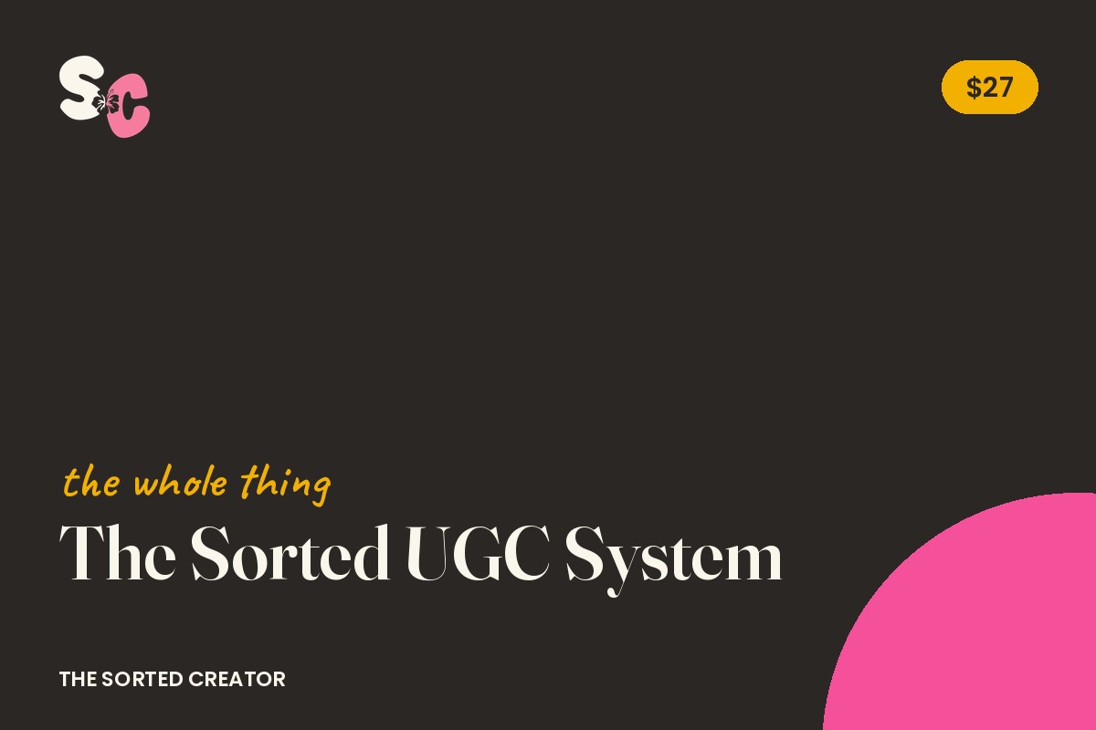 The Sorted UGC System cover