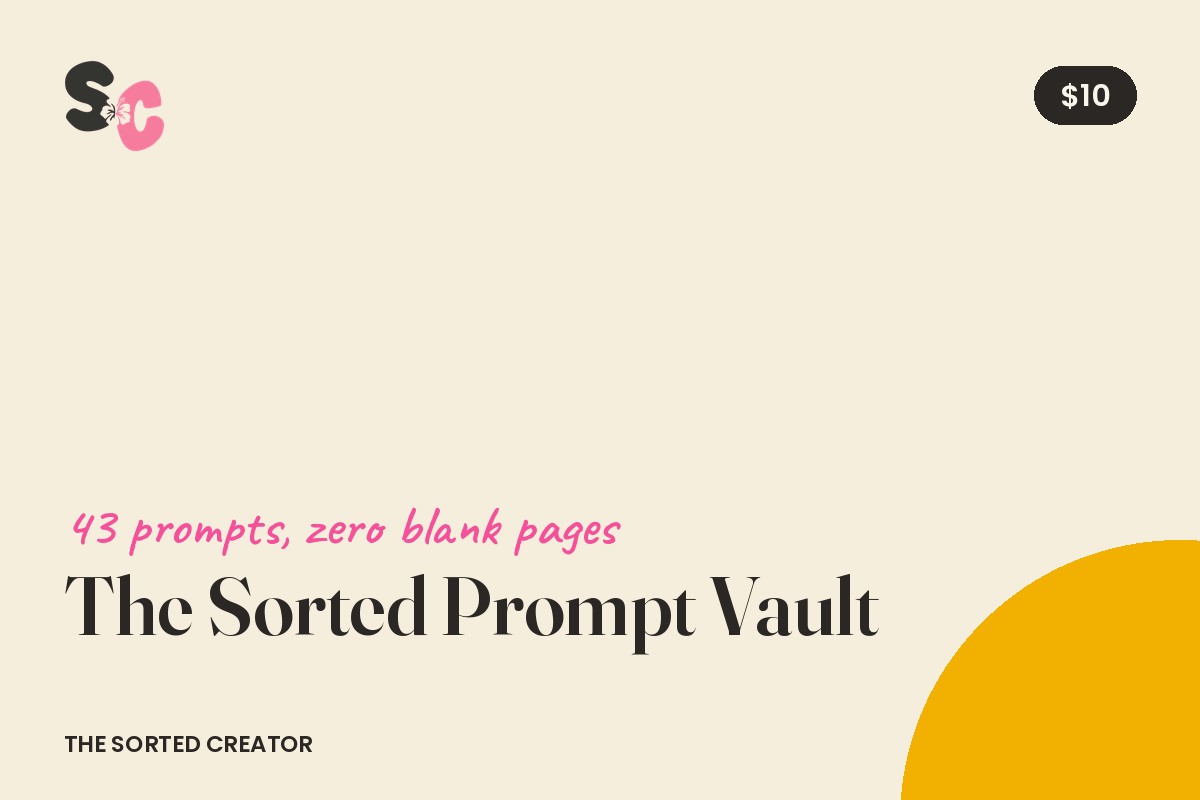 The Sorted Prompt Vault cover